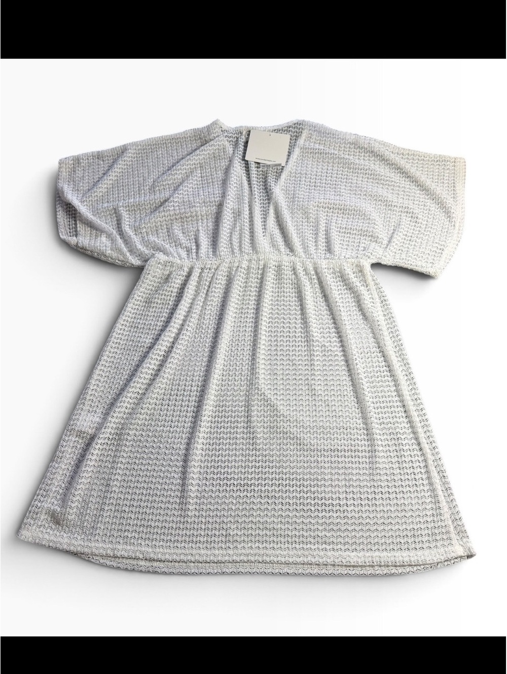 Jordan Taylor white lightweight swim cover up size Large NWT